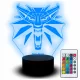  LED-Schreibtischlampe 3D-Statuette The Witcher Game Gerald The Witcher Game Gamer