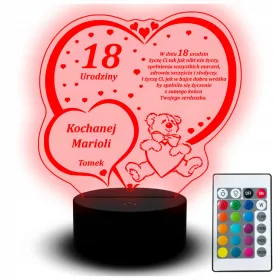    3D Led Schreibtischlampe Led Statuette 18 20 30 40 50 60 Souvenir Wünsche