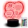 3D Led Schreibtischlampe Led Statuette 18 20 30 40 50 60 Souvenir Wünsche