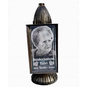  Kerze mit Foto, Laterne, beliebige Inschrift, GRAVUR