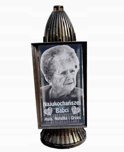  Kerze mit Foto, Laterne, beliebige Inschrift, GRAVUR