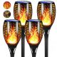 Forever Speed eingebettete Solarlampe, schwarz, 78 cm, 4 Stk.