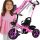  BE-ACTIVE.PL Dreirad Fahrrad, Kinderdreirad, Aufsitz, Schwarz, Pink