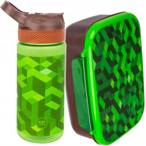  COOLPACK WASSERFLASCHE 420 ml CITY JUNGLE + COOLPACK BREAKFAST CONTAINER GAMER