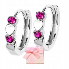  SILBERNE HERZOHRRINGE FÜR MÄDCHEN ALOLA RINGE