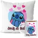  Lilo und Stitch Kissenbecher-Set, Disney-Märchen, Geschenk für ein Kind + Name