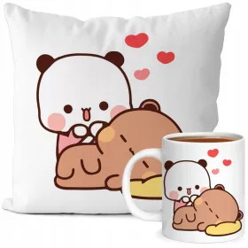    SET BECHER KISSEN BUBU UND DUDU GESCHENK TEDDYBÄREN FÜR KINDER VALENTINSTAG
