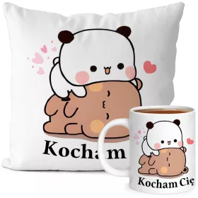    Bubu und Dudu Loves Tassenkissen-Set, süßes Teddybären-Geschenk