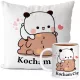  Bubu und Dudu Loves Tassenkissen-Set, süßes Teddybären-Geschenk
