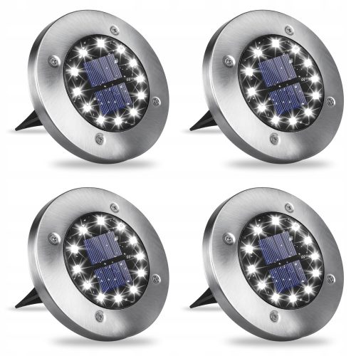  Anhänger Solarleuchte Masterled Silber 11,5 cm 4 Stk.