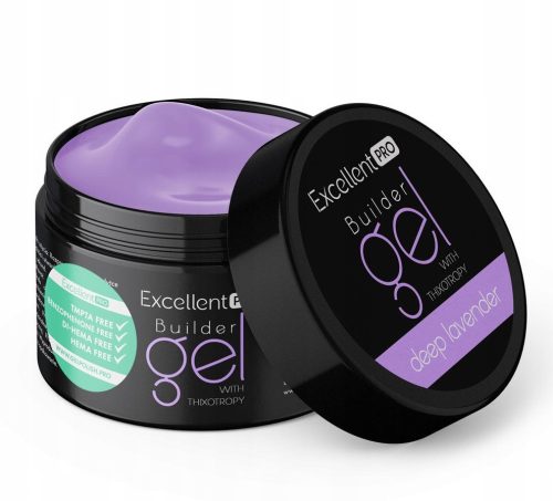  AUSGEZEICHNETES PRO BUILDER GEL AUFBAUGEL MIT THixotropie DEEP LAVENDEL 15 g