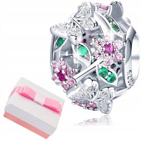  ANHÄNGER BLUMEN SILBER ANHÄNGER SCHMETTERLING PERLEN 925