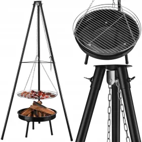    Gartengrill mit FIREPELLER Dreibein 2in1 Mark Adler Roast 3.0