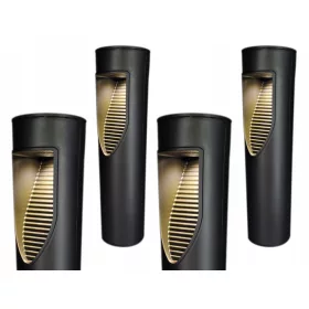  Einbau-Solarleuchte LED Plus schwarz 45 cm 4 Stk.