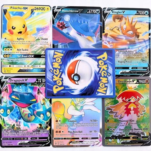  Karten mit Pikachu Großes Set Mega Set 360 + 1 Original Pokemon Karte