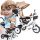  BE-ACTIVE.PL dreirädriges Fahrrad Dreirädriges Kinderfahrrad 3in1 drehbar Beige, Schwarz