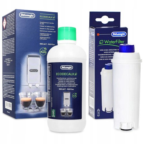  De'Longhi ECAM Filtereinsatz 1 Stk. + Entkalker für DeLonghi EcoDecalk Espressomaschine 500ml
