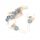  Ein Set Hochzeitshaarschmuck, Kamm, Haarnadeln, goldblaue Haarnadeln