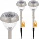  NNLED eingebettete Solarlampe, silber, 38 cm, 3 Stk.