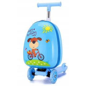  KATZE HUND SCOOTER LED KINDERKOFFER 2IN1 GEPÄCK