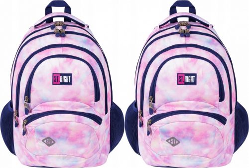 Schulrucksack für Mädchen St.Right Pink Sky - Wasserfest und Ergonomisch