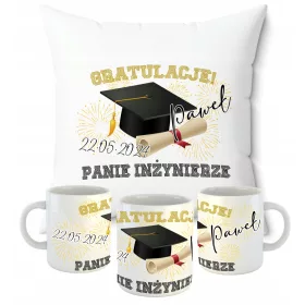    Set KISSENBECHER HERZLICHEN GLÜCKWUNSCH VERTEIDIGUNG BACHELOR ENGINEER MASTER STUDIUM