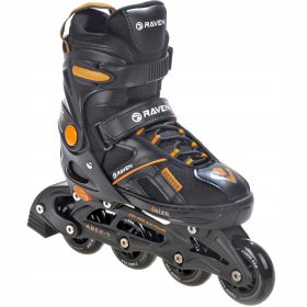  RAVEN Pulse Schwarz/Orange verstellbare Skates 40-43