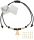  Armband mit dem Buchstaben AGAT, Natursteine, Schwarz und Gold, SILBER 925