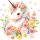  WANDAUFKLEBER EINHORNBLUMEN 50x100cm JT19