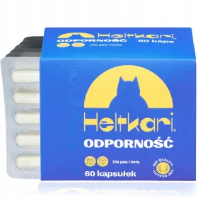    Heltkari für Immunität 60 Kapseln Beta-Glucan-HMB-Ergänzungsmittel für Katzen und Hunde