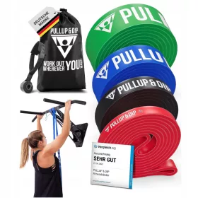    WIDERSTANDSBÄNDER FITNESSBÄNDER TRAININGSBÄNDER + TÜRANKER