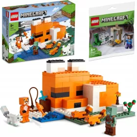    LEGO Minecraft 21178 Fuchslebensraum + LEGO Minecraft 30647 Tropfsteinhöhle