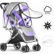 REGENDICHTE FOLIE FÜR EINEN KINDERWAGEN, UNIVERSAL, MIT FENSTER, WASSERDICHT