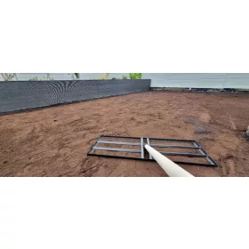  Hdw-wood Metallrechen 90 x 30 cm