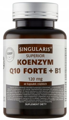 Singularis Koenzym Q10 Forte + B1 - Unterstützung für Herz und Kreislauf, 60 Kapseln