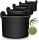  T4U Blumentopf 30 cm x 30 x 25 cm Durchmesser 34 cm schwarzer Filz