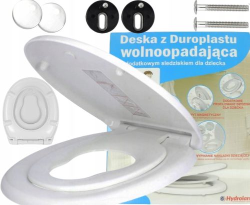  Langsam schließender WC-Sitzbezug, Kinder-WC, WC, abnehmbar, Duroplast