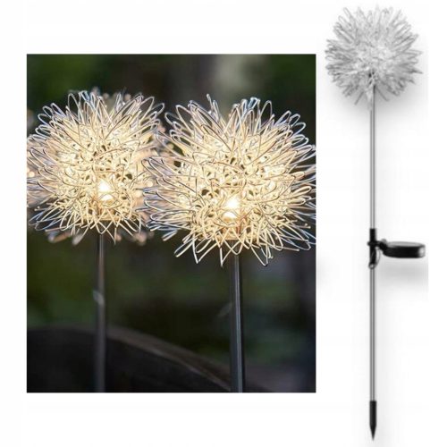  StealHome eingebettete Solarlampe, Silber, 80 cm, 1 Stk.