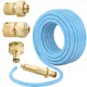  Langlebiger 3/4-Zoll-Gartenschlauch 50 Meter + Satz MESSING-Anschlüsse