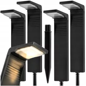  4× Berge Solarlampe, schwarz, 57,3 cm, 1 Stk.