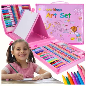    MALEREI-SET, Zeichnen, künstlerisch, Koffer, 208-tlg. Marker, Buntstifte