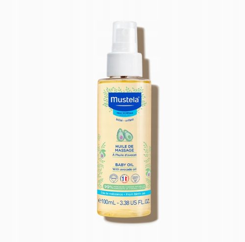 Mustela Baby Oil - Pflegendes Massageöl für Babys, 100 ml