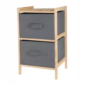    H&S Dekoration Badezimmerregal in Grautönen 25,4 x 27,5 x 46 cm