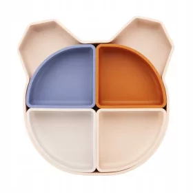 4in1 Silikonnapf mit herausnehmbaren Fächern