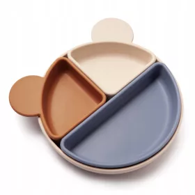  Silikonplatte mit herausnehmbaren 3-in-1-Cups