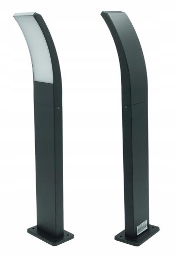  Quadratischer Lichtmast ProVero, integrierte LED-Quelle, 60 cm, schwarz