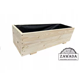 ZAWADA Blumentopf 120 cm x 38 x 33 cm Naturholz