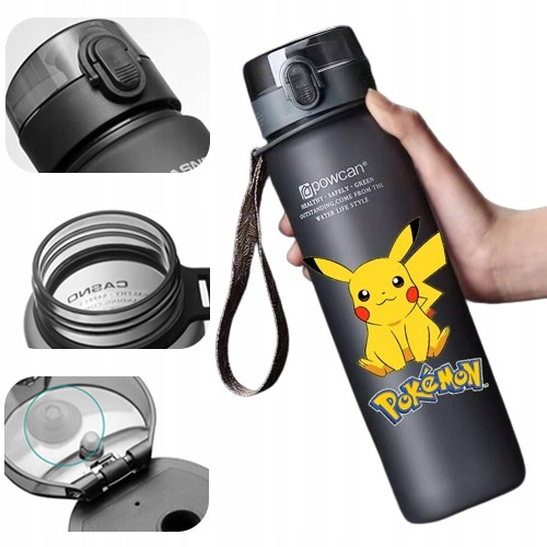  Hydrate Heroes Weiße und schwarze Motivationsflasche mit Strohhalm, 1000 ml, mehrfarbig