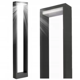    Rechteckiger SuperLED-Lichtmast mit integrierter LED-Quelle, 60 cm, schwarz