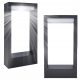  Rechteckiger SuperLED-Lichtmast mit integrierter LED-Quelle, 30 cm, schwarz